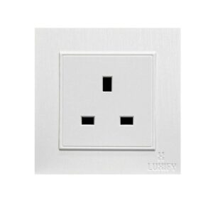 قابس كهربائي 13 أمبير بدون مفتاح — لوكسيفاي أبيض