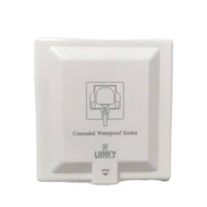 فيشة مخفية 13 أمبير من LUXIFY - أبيض