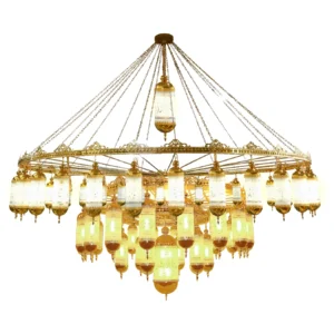 نجف إسلامي بـ14 دورًا لمساجد وقصور - E27 ×57 لمبة (متاح داخل مدينة جدة فقط)