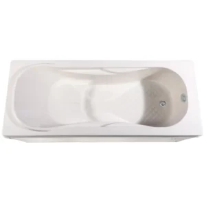 بانيو يونكس بمقعد قابل للتعديل (طول 140–170 سم × عرض 70 سم) — ألوان متعددة — أكريليك فاخر