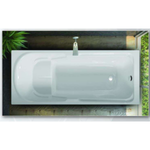 حوض استحمام أكريليك موديل روكسي — مقاس 140×70 سم