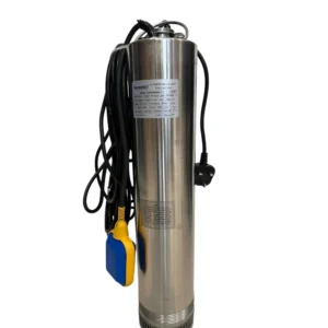 مضخة غاطسة مياه بافاروتي 1.5 حصان — مخرج 1.25 بوصة، رفع 56 متر، مع عوامة وسلك 12 متر