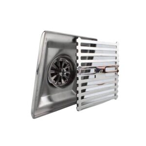 مصفاة شبكية لدش مقاس 15×15 سم كروم مزودة بشخال موديل 3010