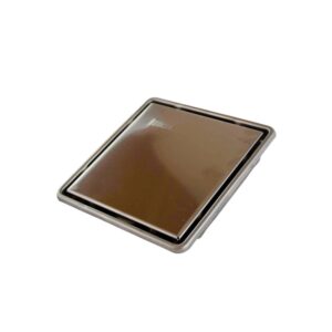 مصفاة بلاط ستانلس ستيل 15×15 سم — صناعة سعودية (فولاذ 304 مطلي كروم)