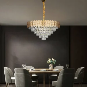 نجفة مودرن ذهبية 15 مصباح E14 — قطر 800 ملم