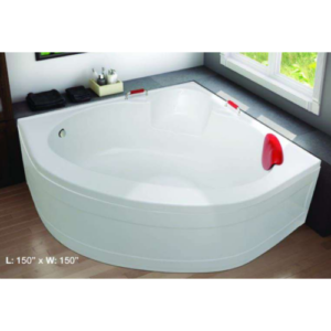 حوض استحمام زاوية أكريليك "فينيسيا" — 150×150 سم