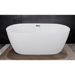 حوض استحمام كلاسيكي قائم بذاته طراز لافندر - 150 × 80 سم - أبيض