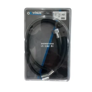 Black braided shower hose 150 cm - Oceanus (model OKY-310)