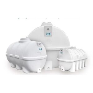 خزان مياه أفقي بسعة 1500 لتر - الوطني المهيدب - من البولي إيثيلين