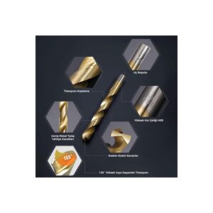 16-piece metal drill bit/blade set – CAT Model DA02901