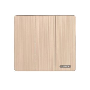 مفتاح كهربائي ثلاثي 16 أمبير LUXIFY (ذهبي)