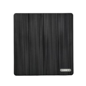 مفتاح رباعي 16 أمبير LUXIFY — أسود متطور