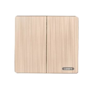 مفتاح مزدوج 16 أمبير - LUXIFY (ذهبي)