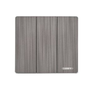 مفتاح ثلاثي 16 أمبير LUXIFY باللون الفضي