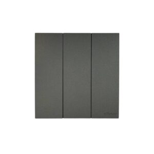 الفنار — مفتاح ثلاثي كامل رمادي بتشطيب بيانو 16A مقاس 7×7