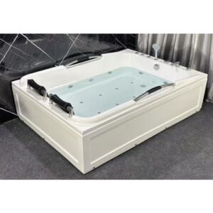 جاكوزي مستطيل 170×120 سم بنظام مساج مزدوج (مائي وهوائي) — جهة اليسار