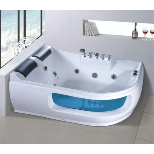 حوض استحمام جاكوزي فاخر 170×120 سم - أبيض - تصميم أيمن