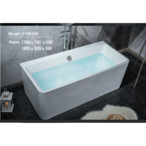 بانيو كلاسيك أبيض مقاس 170×75 سم