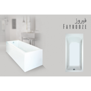 حوض استحمام فيروز 170×75 سم — أبيض