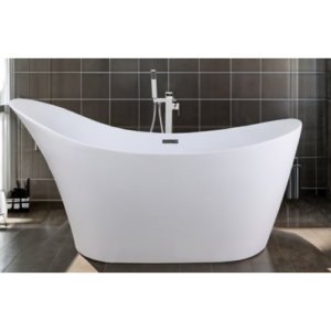 بانيو كلاسيك طراز "أوليفيا" 170×80 سم — أبيض