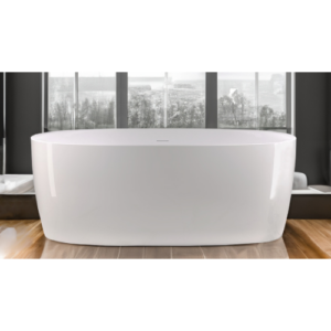 بانيو كلاسيكي قائم بذاته من جلوري — 170×80 سم، أبيض