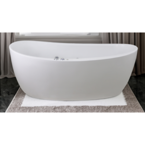 بانيو كلاسيكي قائم بذاته طراز فريسيا — 171×86 سم — أبيض