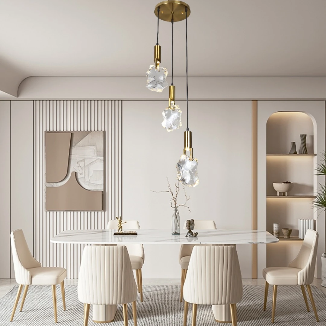 نجف مودرن بلون زيتي