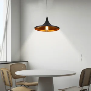 Modern black and gold tie with a contemporary design