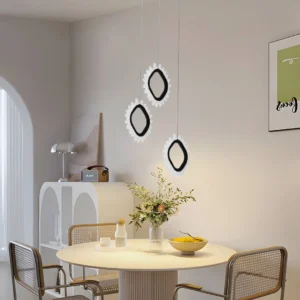 Modern black pendant lamp — 36 watts with three lighting modes