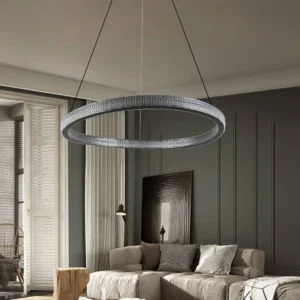 نجف مودرن أسود بثلاث إضاءات ٥٥ واط قطر ٤٠٠ مم