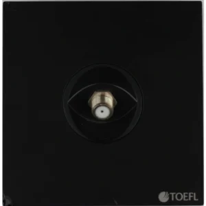 فيشة دش بلون بيانو أسود — رويال