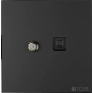 فيشة كمبيوتر مع دش — لون بيانو أسود رويال