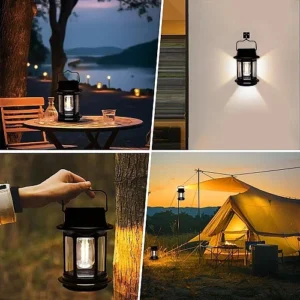 كشاف فانوس شمسي معلق محمول بحساس حركة