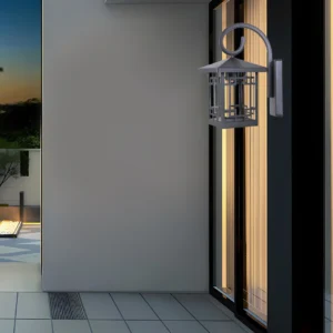 كشاف جداري للبوابة بغطاء أسود