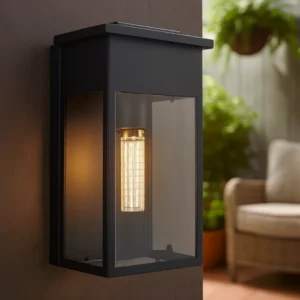 فانوس حائط خارجي أسود