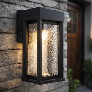 كشاف جداري للبوابة بغطاء أسود