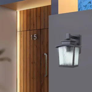 كشاف جداري للبوابة بغطاء أسود