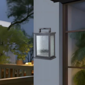 فانوس حائطي خارجي أسود