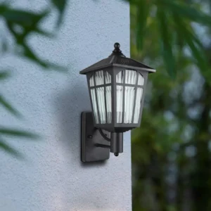 مصباح جداري خارجي أسود