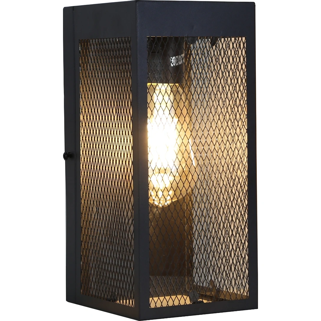 فانوس جداري صغير باللون الأسود