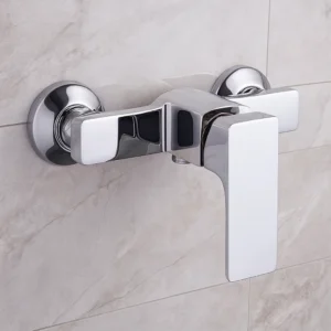 Chrome square bidet mixer set