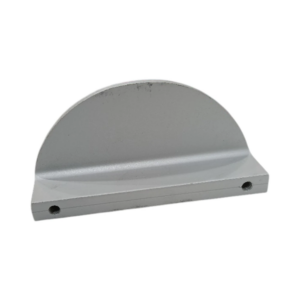 مصد باب معدني نصف دائري بتثبيت جداري ثابت – حماية للأبواب والجدران، تشطيب فضي متين | SH