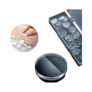 وسادات سيليكون شفافة ممتصة للصدمات وغير لاصقة — فواصل علوية للطاولات الزجاجية وواقيات دائرية لمقابض الأبواب/المكاتب/الخزائن/الأدراج (20 قطعة، 25 × 3 مم)