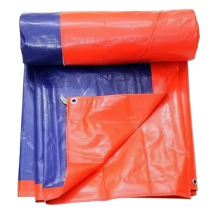 شراع بلاستيكي عالي المتانة للحماية الخارجية — متعدد الاستخدامات ومقاوم للمطر والأشعة الشمسية — تصميم ثنائي اللون