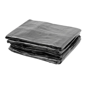 مشمع شراع رصاصي متين — حماية خارجية بحلقات بلاستيكية قوية ومقاوم للعوامل الجوية للاستخدام في الزراعة والبناء والشاحنات