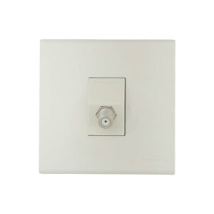 فيشة دش مفردة عريضة بيضاء