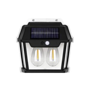 كشاف جداري شمسي بمصباحين — إضاءة صفراء