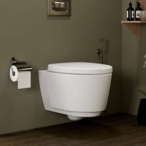 كرسي مرحاض معلق أوركس إنفينتي أبيض خزفي