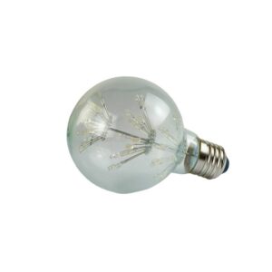 لمبة كروية شفافة بلون عسلي متوسطة الحجم