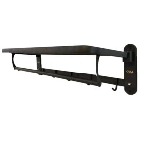 علاقة متحركة باللون الأسود مع حاملة مناشف ثقيلة من أوريسا